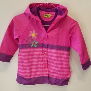 Western Chief Pink Girl's Raincoat Snap Size 5